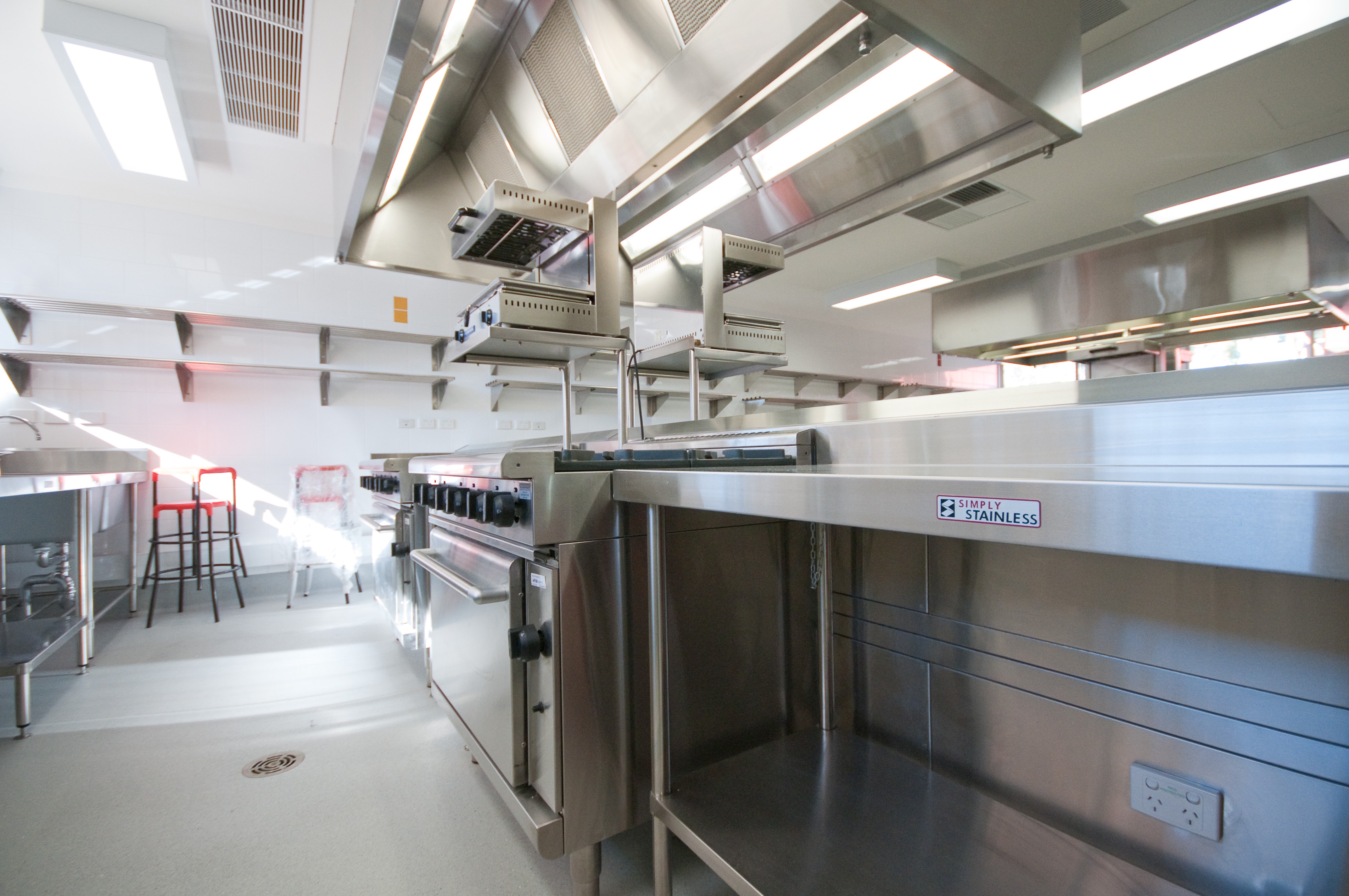 Simply Stainless stainless steel work tables at Jimblebar Mine